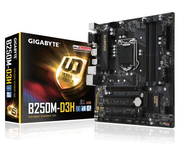 Gigabyte GA-B250M-D3H (2xPCI-E DDR4 USB3.1/M.2) - 342920 - zdjęcie