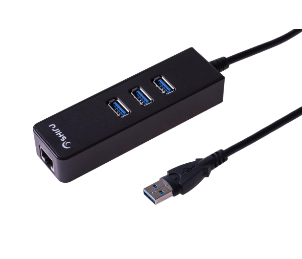 SHIRU Hub 3x USB3.0 + Gigabit Ethernet - 338300 - zdjęcie 2