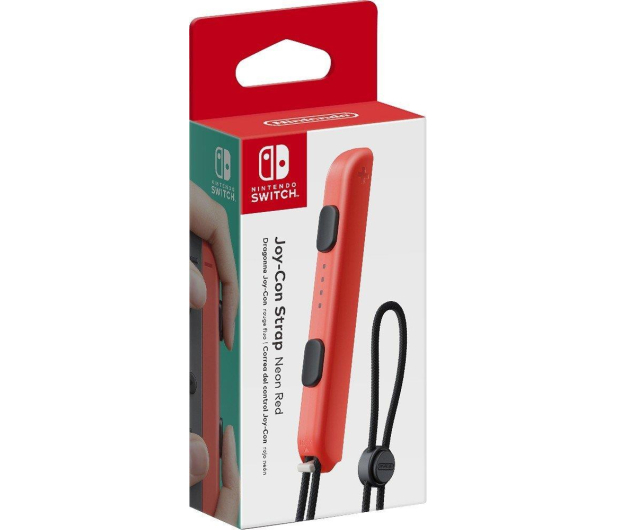 Nintendo Switch Joy-Con Strap Neon Red Pasek - 345389 - zdjęcie 2