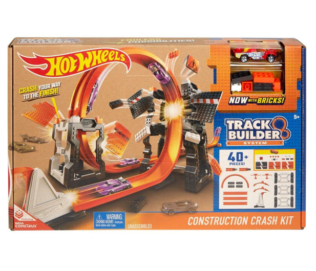 Hot Wheels Track Builder Szalone kraksy zestaw - 344644 - zdjęcie 8