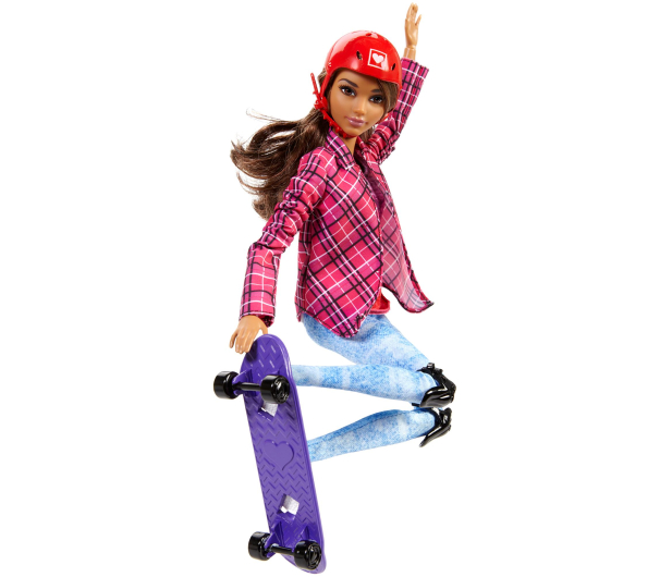 Mattel Barbie Sportowa lalka Skaterka - 344505 - zdjęcie