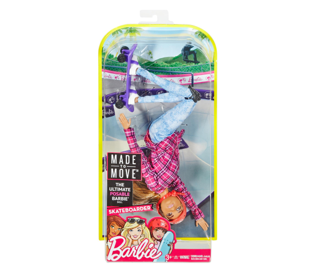 Mattel Barbie Sportowa lalka Skaterka - 344505 - zdjęcie 5