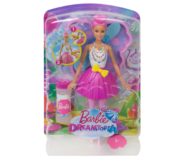 Barbie Dreamtopia Bąbelkowa wróżka jasny róż - 344564 - zdjęcie 5