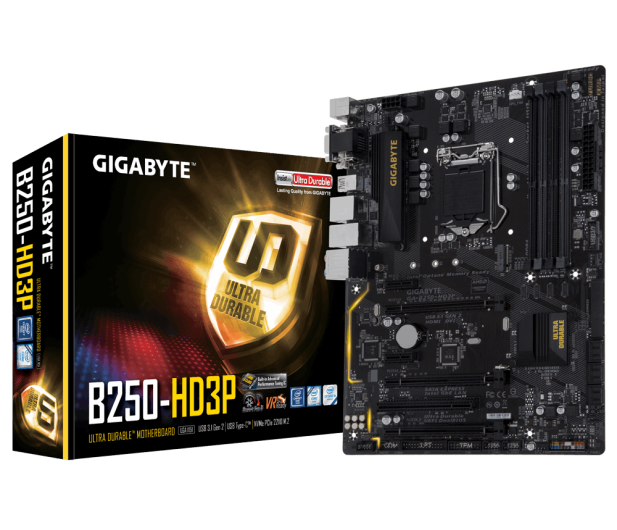 Gigabyte GA-B250-HD3P (3xPCI-E DDR4 USB3.1/M.2) - 346730 - zdjęcie