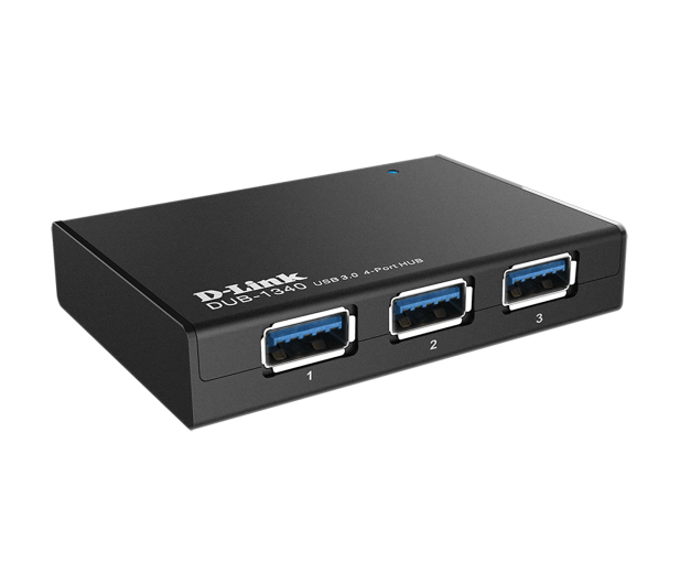 D-Link DUB-1340 USB 3.0 (4 porty, aktywny, zasilacz) - 308827 - zdjęcie