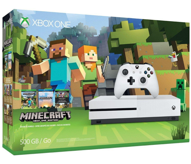 Microsoft Xbox ONE S 500GB + Minecraft + 6M Gold - 323880 - zdjęcie