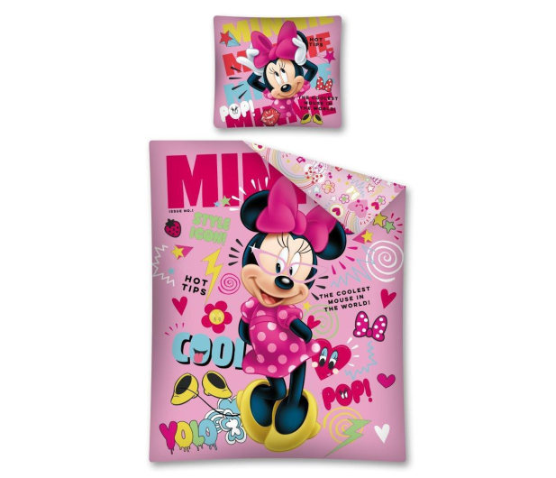 Detexpol Disney Różowa Minnie Pościel 160x200 - 351180 - zdjęcie