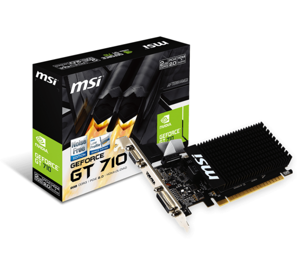 MSI GeForce GT 710 Low Profile 2GB DDR3 - 285436 - zdjęcie