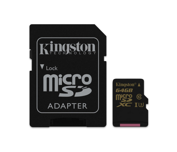 Kingston 64GB microSDXC UHS-I U3 zapis 45MB/s odczyt 90MB/s - 352869 - zdjęcie 2