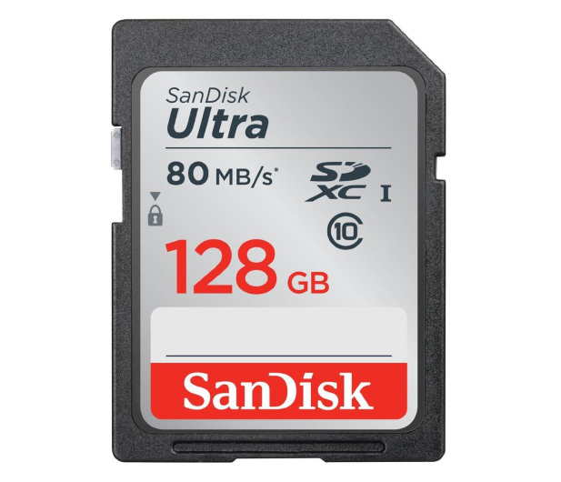 SanDisk 128GB SDXC Ultra Class10 80MB/s UHS-I - 280062 - zdjęcie