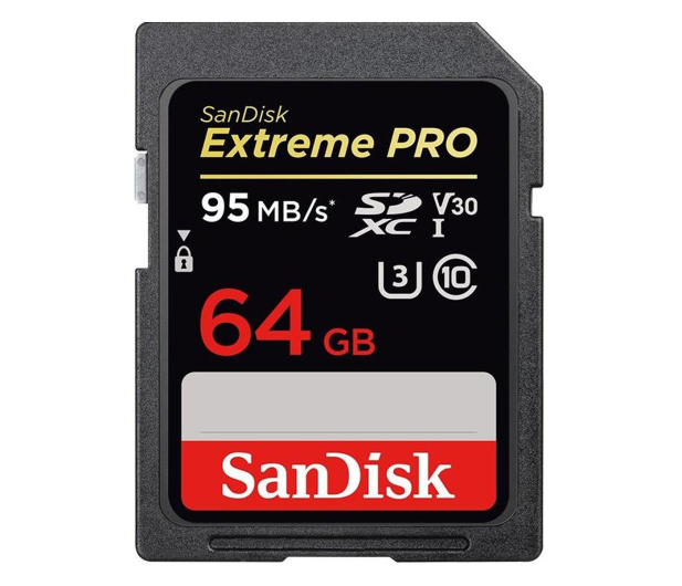 SanDisk 64GB SDXC Extreme Pro zapis 90MB/s odczyt 95MB/s - 329839 - zdjęcie