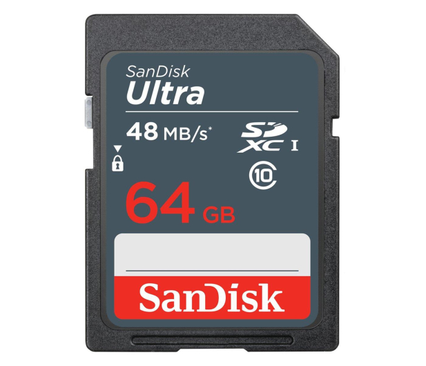SanDisk 64GB SDXC Ultra Class10 48MB/s UHS-I - 282218 - zdjęcie