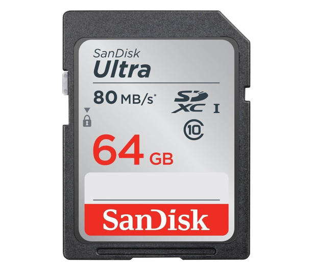 SanDisk 64GB SDXC Ultra Class10 80MB/s UHS-I - 267052 - zdjęcie