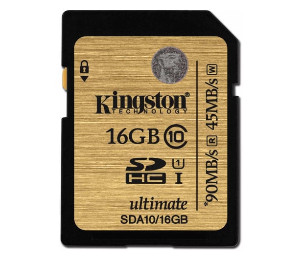 Kingston 16GB SDHC UHS-I Class10 zapis 45MB/s odczyt 90MB/s - 127500 - zdjęcie