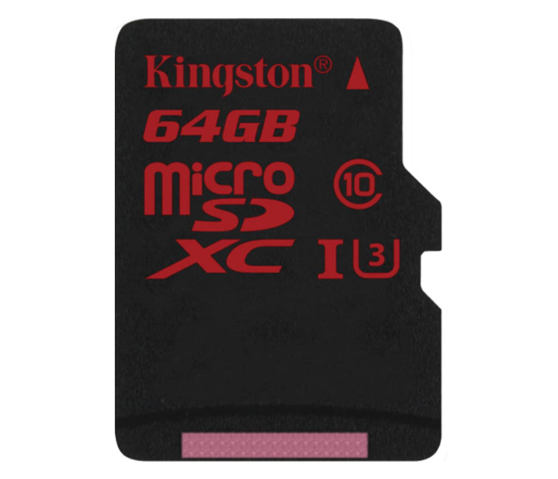 Kingston 64GB microSDXC UHS-I U3 zapis 80MB/s odczyt 90MB/s - 219778 - zdjęcie