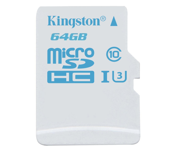 Kingston 64GB microSDXC UHS-I U3 zapis 45MB/s odczyt 90MB/s - 302289 - zdjęcie