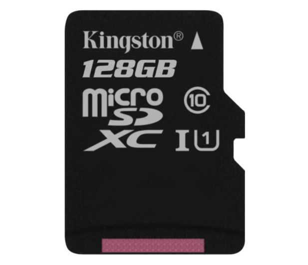 Kingston 128GB microSDXC Class10 zapis 10MB/s odczyt 45MB/s - 263205 - zdjęcie