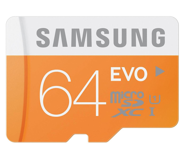Samsung 64GB microSDXC Evo odczyt 48MB/s + adapter SD - 182050 - zdjęcie