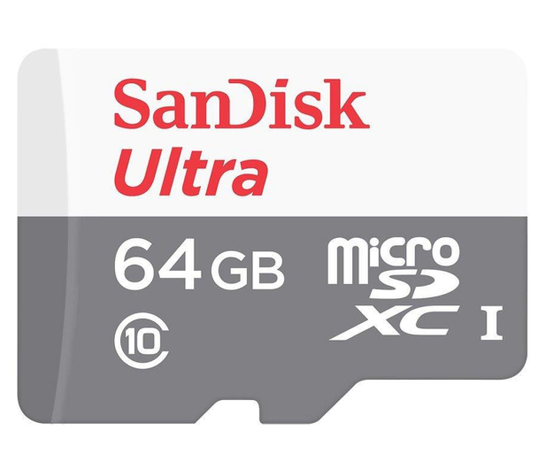 SanDisk 64GB microSDXC Ultra Class 10 UHS-I 48MB/s - 255264 - zdjęcie