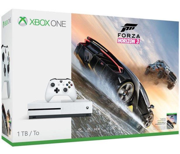 Microsoft Xbox ONE S 1TB + Forza Horizon 3 + 6M LIVE GOLD - 353805 - zdjęcie