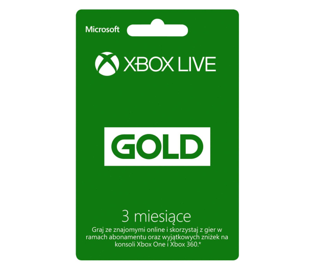 Microsoft Abonament Xbox Live GOLD 3 miesiące (kod) - 162979 - zdjęcie