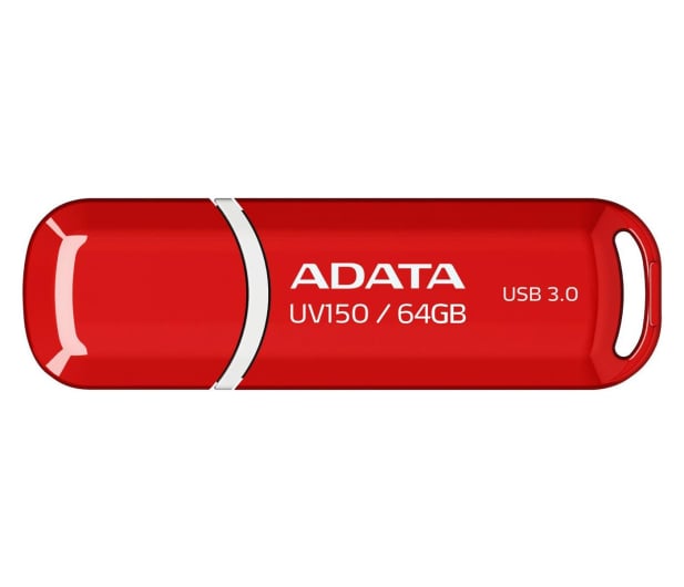 ADATA 64GB DashDrive UV150 czerwony (USB 3.1) - 262334 - zdjęcie