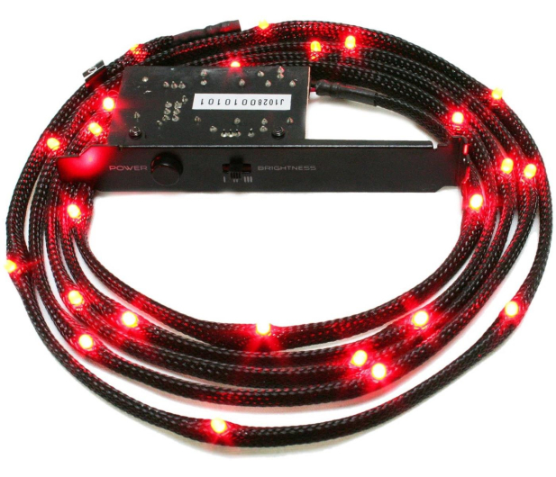 NZXT Zestaw oświetlający LED czerwony 2m - 358196 - zdjęcie