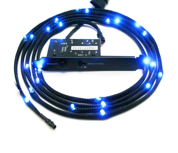 NZXT Zestaw oświetlający LED niebieski 2m - 358197 - zdjęcie
