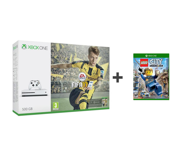 Microsoft Xbox ONE S 500GB + FIFA 17+Lego+1M EA+6M GOLD - 359579 - zdjęcie