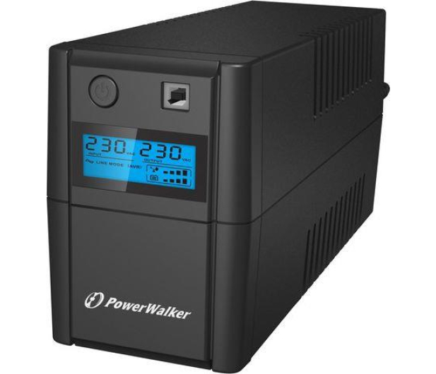 Power Walker VI 650 SE (650VA/360W, 2xSchuko, AVR, USB, LCD) - 359594 - zdjęcie