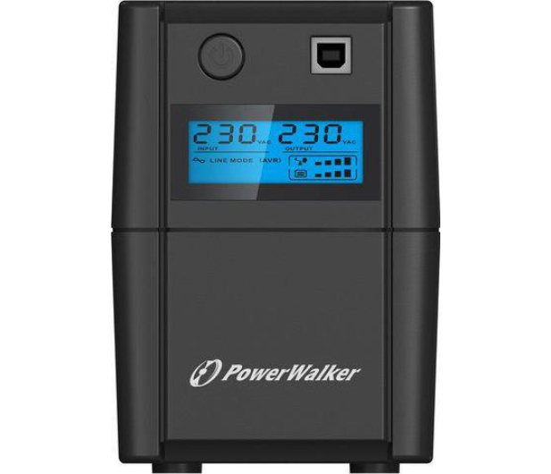 Power Walker VI 650 SE (650VA/360W, 2xSchuko, AVR, USB, LCD) - 359594 - zdjęcie 2