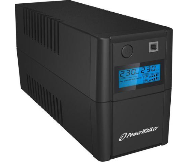 Power Walker VI 650 SE (650VA/360W, 2xSchuko, AVR, USB, LCD) - 359594 - zdjęcie 3