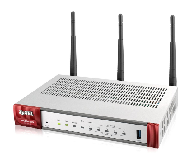 Zyxel USG20W-VPN WiFi (4x100/1000Mbit 1xWAN 1xSFP) - 359167 - zdjęcie 2
