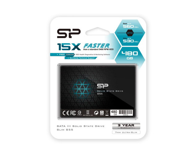 Silicon Power 480GB 2,5" SATA SSD S55 - 257079 - zdjęcie 2