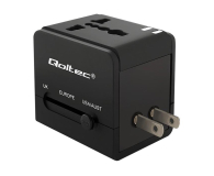 Qoltec Uniwersalny adapter podróżny 10,5 W 5V 2.1A - 385350 - zdjęcie 3