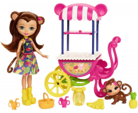 Mattel Enchantimals Lalka + Wózek z owocami - 394400 - zdjęcie 2