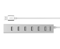Unitek Aluminiowy Hub 7x USB 2.0 + zasilacz - 399628 - zdjęcie 2