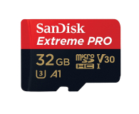 SanDisk 32GB microSDHC Extreme Pro 100MB/s A1 C10 V30 U3