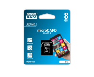 GOODRAM 8GB microSDHC zapis5MB/s odczyt15MB/s+adapter - 303118 - zdjęcie 3