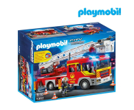 PLAYMOBIL Samochód strażacki z drabiną, światłem i dźwiękiem - 299855 - zdjęcie 1