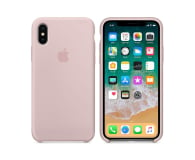 Apple Silicone Case do iPhone X Pink Sand - 382324 - zdjęcie 1