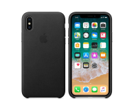 Apple Leather Case do iPhone X Black - 382314 - zdjęcie 1