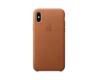 Apple Leather Case do iPhone X Saddle Brown - 382312 - zdjęcie 3