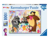 Ravensburger Masza i Niedźwiedź Puzzle 100 elementów - 403756 - zdjęcie 1