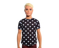 Barbie Stylowy Ken blondyn w koszulce w groszki - 405273 - zdjęcie 3