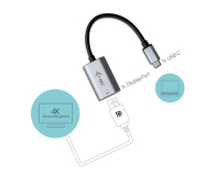 i-tec Adapter Video USB-C / TB3 Display Port Metal 4K/60Hz QHD/144 - 456373 - zdjęcie 3