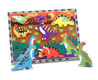 Melissa & Doug Puzzle drewniane Dinozaury - 456222 - zdjęcie 2