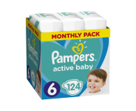 Pampers Active Baby MTH Extra Large 6 13-18kg 124szt - 459795 - zdjęcie 2