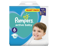 Pampers Active Baby 6 13-18kg Extra Large 56szt - 465366 - zdjęcie 2