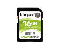 Kingston 16GB SDHC Canvas Select 80MB/s C10 UHS-I U1 - 408966 - zdjęcie 1